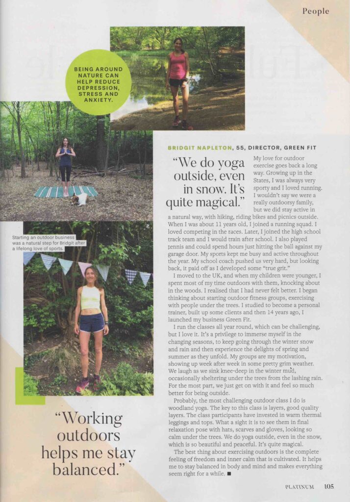 Platinum Magazine features Green Fit